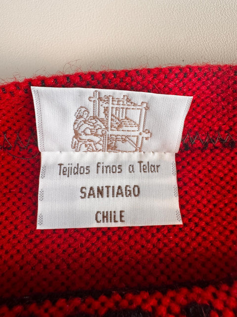 Vintage Marianne Wendt Chilean Woven Pillow Cover 12x12