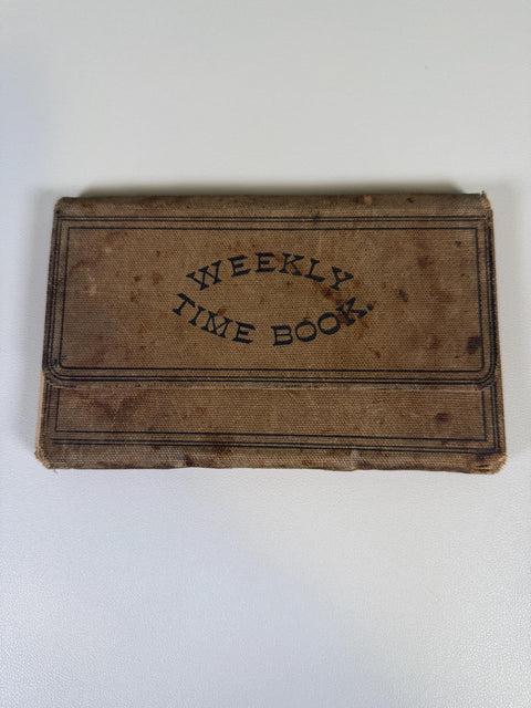 Weekly Time Book 1878