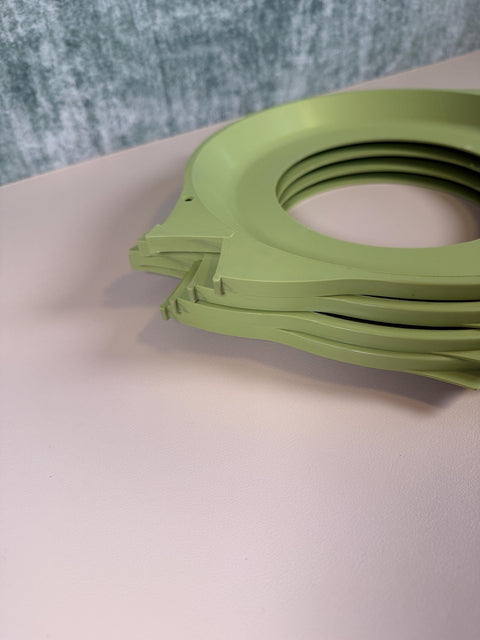 Vintage Sage Green Fish Picnic Plate Holders