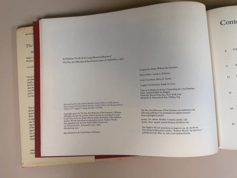 The Art of Andrew Wyeth by Wanda M Corn | 1973 Hardback First Printing