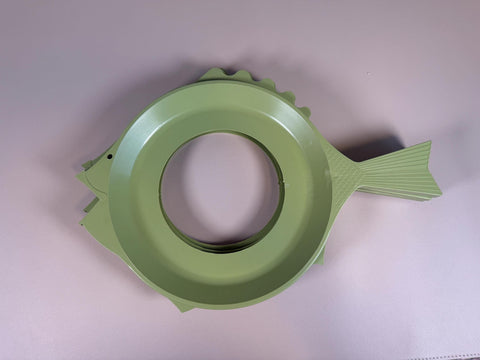 Vintage Sage Green Fish Picnic Plate Holders