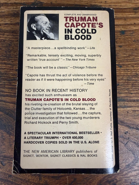 In Cold Blood by Truman Capote | 1965 Paperback Novel