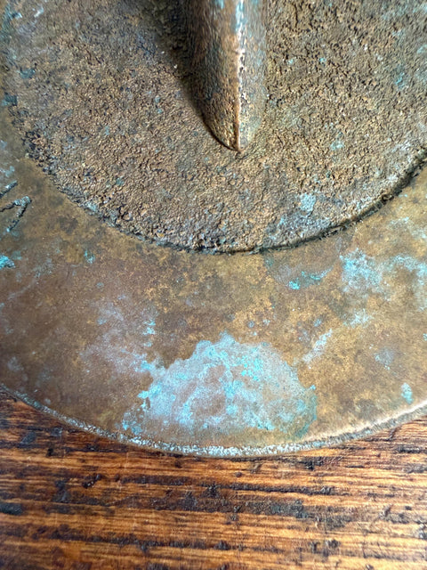 Small Metal Sundial with Roman Numerals