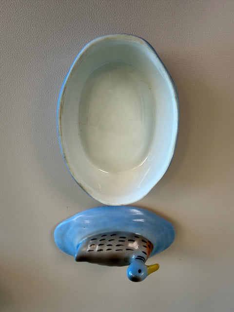 Cerabel Porcelain Duck Butter Dish from Belgium