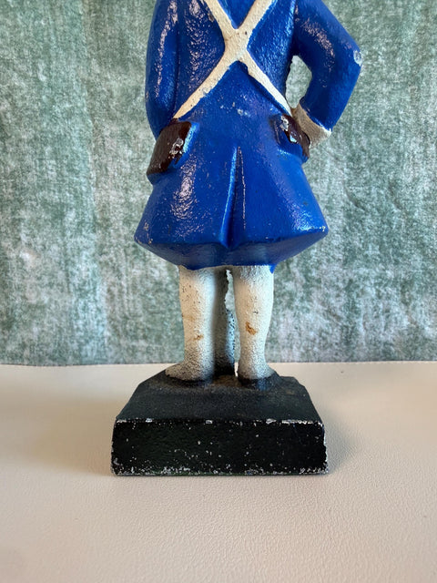 Pair of Cast Iron Revolutionary War Soldier Bookends