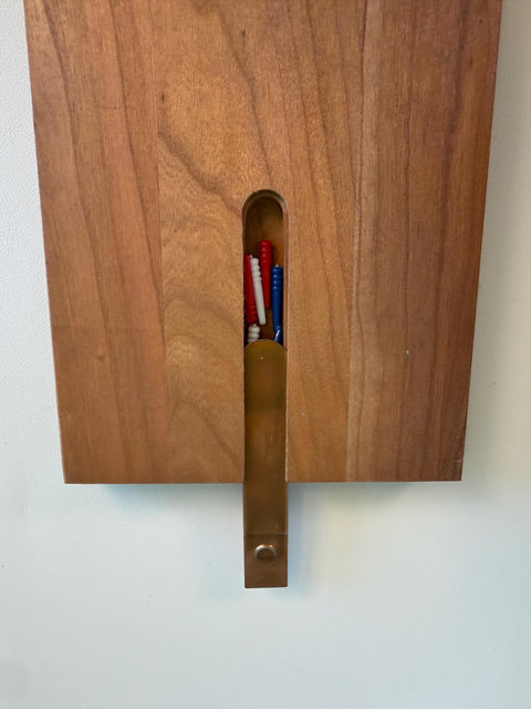 Wooden Cribbage Board with Sailing Ship Design