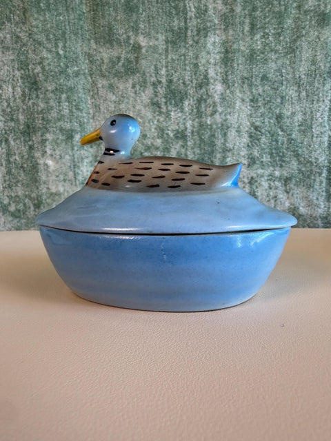 Cerabel Porcelain Duck Butter Dish from Belgium