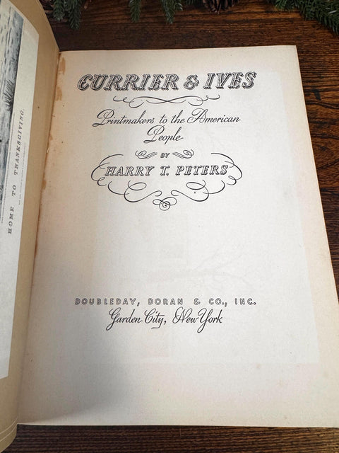 Currier & Ives Printmakers to the American People by Harry T. Peters | 1942 Hardback