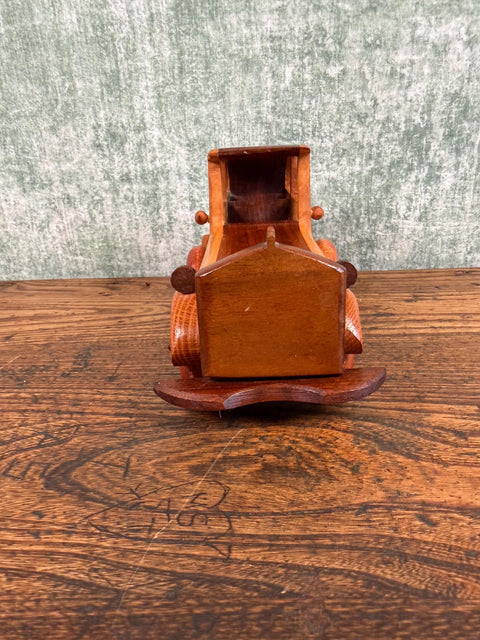 Handcrafted Wooden Model Car Figurine