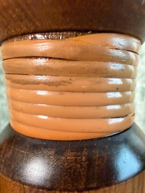 Woodcrest Stysom Inc. Japan Wooden Salt and Pepper Shakers with Grinder