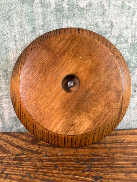 Wood and Ceramic Condiment Set with Tray and Spoons