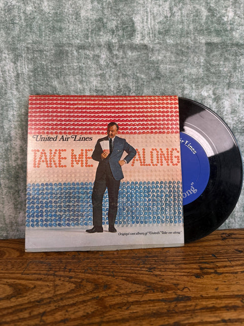 United Air Lines "Take Me Along" Original Cast Album Vinyl Record