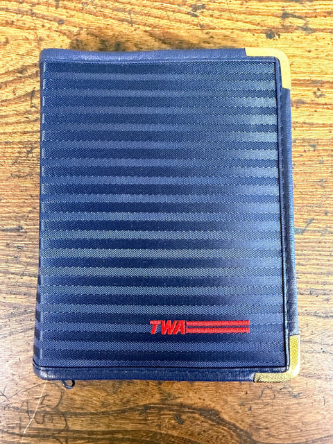 TWA Branded Travel Organizer Kit with Calculator and Address Book