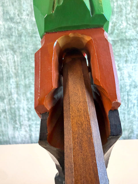 Vintage Hand Carved Folk Art Wooden Nutcracker