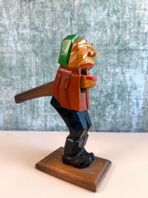 Vintage Hand Carved Folk Art Wooden Nutcracker