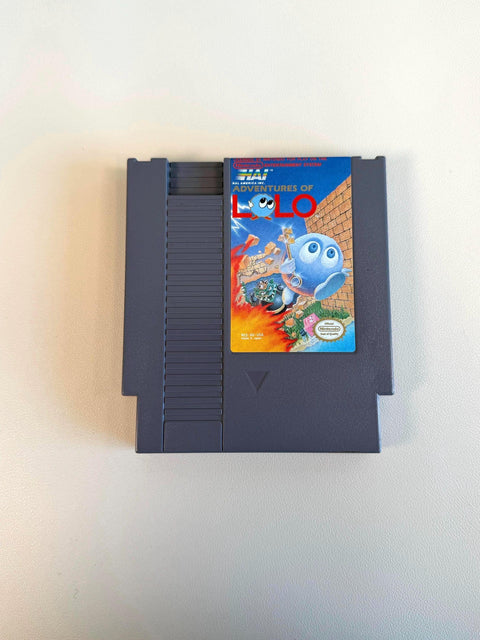 1985 Adventures of Lolo NES Game Cartridge by HAL America Inc.