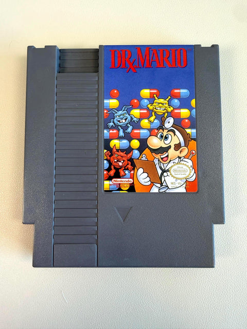 Nintendo NES Game Cartridges: Sesame Street 1 2 3, Jeopardy! Junior Edition, Wheel of Fortune Family Edition, Dr. Mario