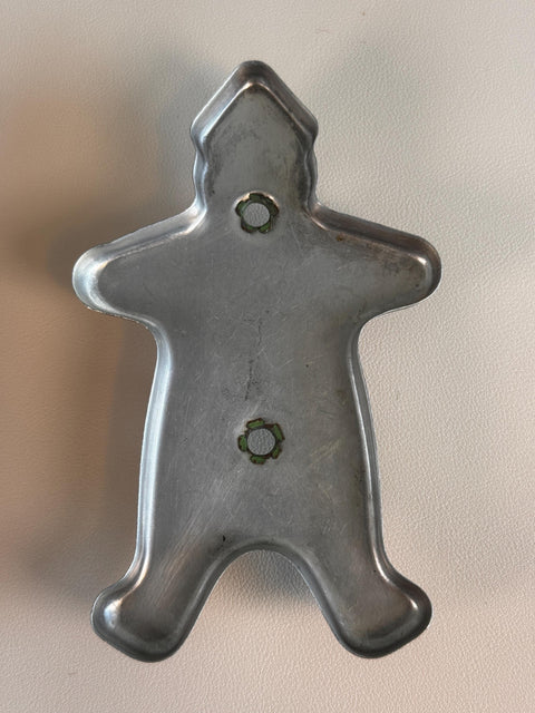 Set of 4 Vintage Aluminum Cookie Cutters with Handles