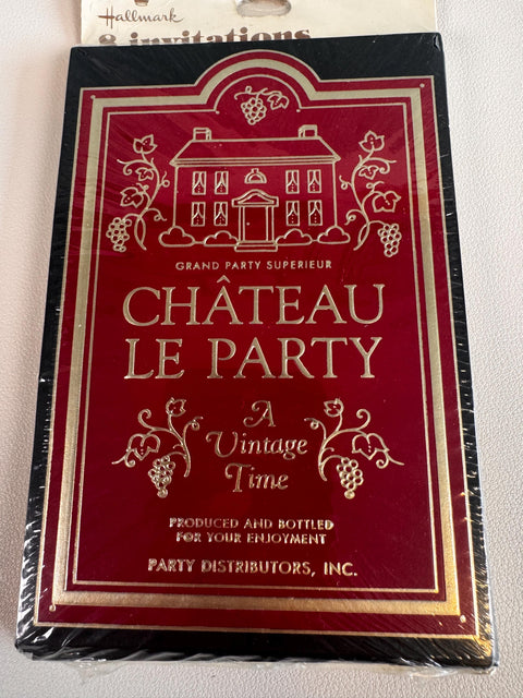 Hallmark Chateau Le Party Vintage Invitations - Set of 3 Packs, 24 Total