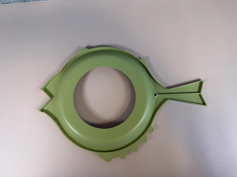 Vintage Sage Green Fish Picnic Plate Holders