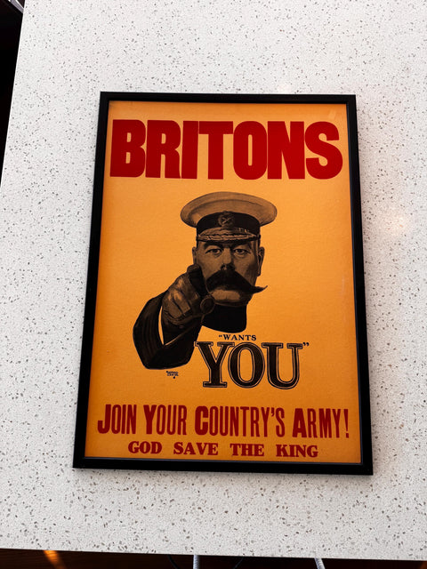 Britons Wants You Join Your Country's Army Recruitment Poster