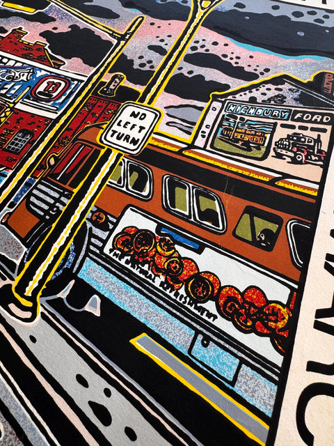 1977 Clark McDougall Screenprint Exhibition Poster – London Art Gallery