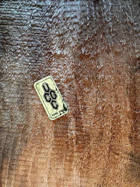 Wood Plaque with Metal Deer and Trees Relief