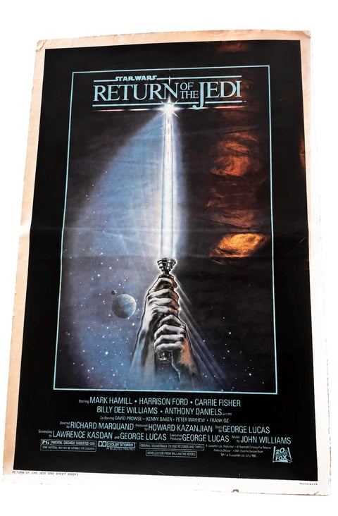 Star Wars Return of the Jedi One Sheet Movie Poster 1983 by 20th Century Fox