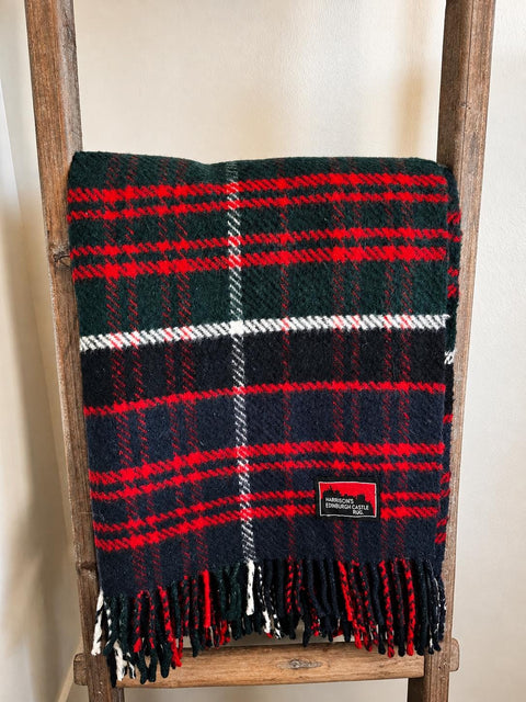 Harrison's Edinburgh Castle Wool Blanket Rug - 54 x 68 Inches