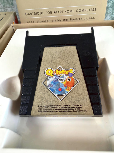 Q*bert Cartridge for Atari Home Computers by Parker Brothers
