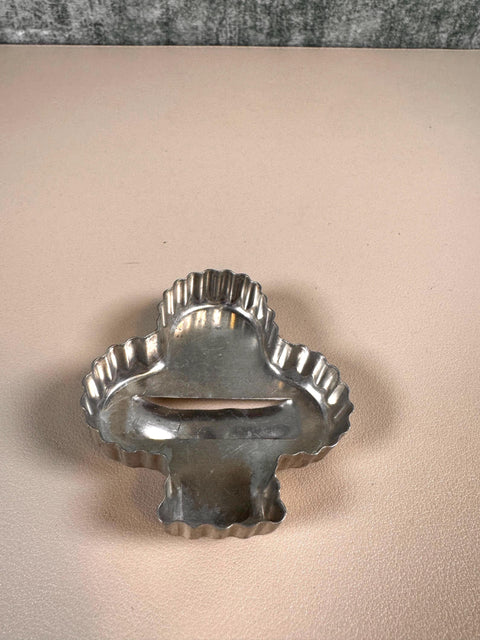 Set of 5 Vintage Aluminum Cookie Cutters with Handles