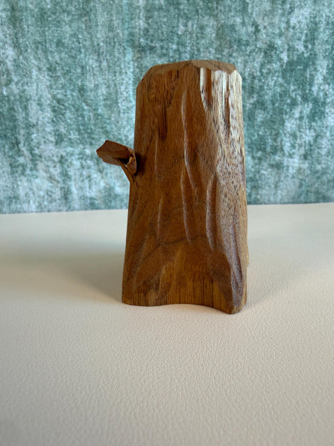 Rustic Wooden Toothpick Holder with Toothpicks