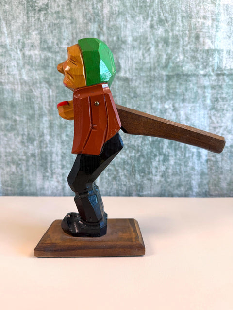 Vintage Hand Carved Folk Art Wooden Nutcracker