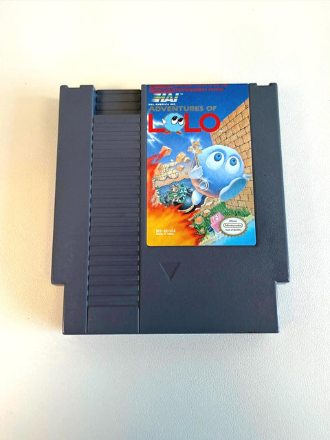 1985 Adventures of Lolo NES Game Cartridge by HAL America Inc.