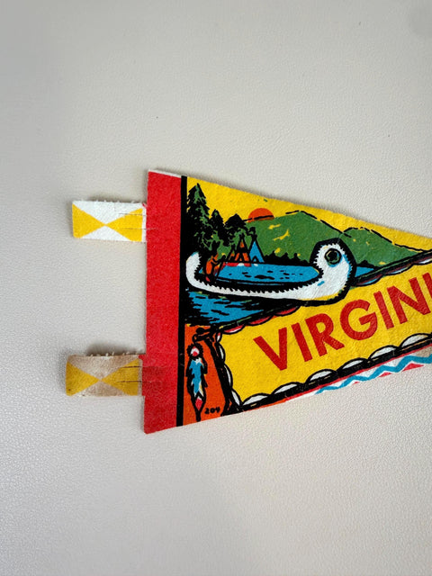 Vintage Virginia Felt Souvenir Pennant