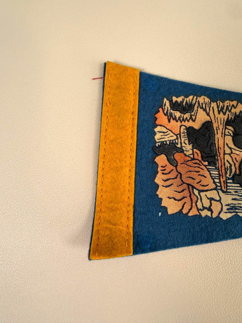 Vintage Luray Caverns VA Felt Souvenir Pennant