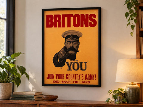 Britons Wants You Join Your Country's Army Recruitment Poster