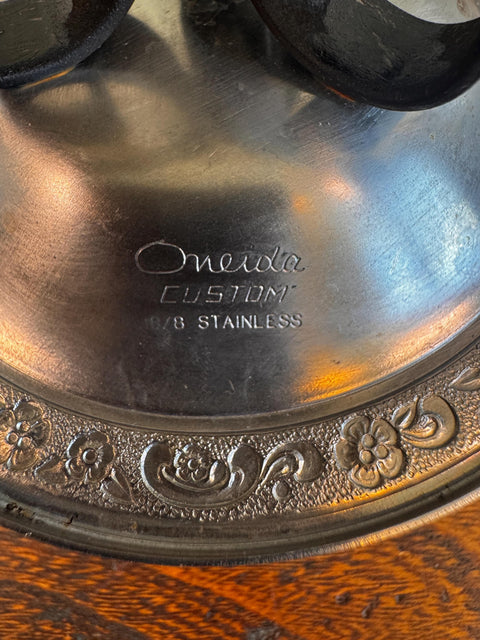 Oneida Custom Stainless Steel Double Candle Holders
