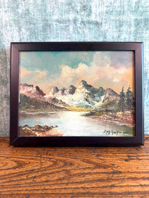 Heinz Zschitzschmann Signed Oil Painting Hohe Tauern Austrian Alps