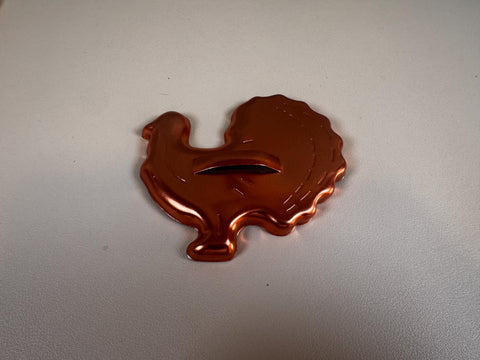 Set of 5 Copper Animal-Shaped Cookie Cutters