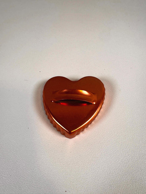 Set of 4 Copper Cookie Cutters with Handles - Heart, Star, Round, and Flower Shapes