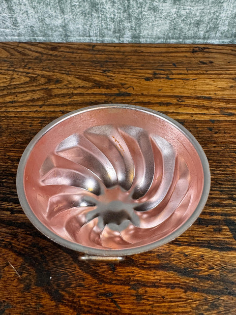 Set of 4 Vintage Copper Jelly Molds with Heart, Pineapple, and Fluted Designs