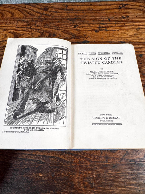 The Sign of the Twisted Candles by Carolyn Keene | 1933 Hardcover Mystery Novel