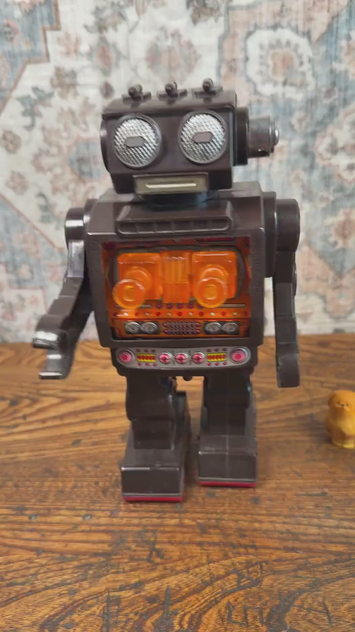 Vintage Horikawa Space Fighter Robot | Battery Operated Japan Working