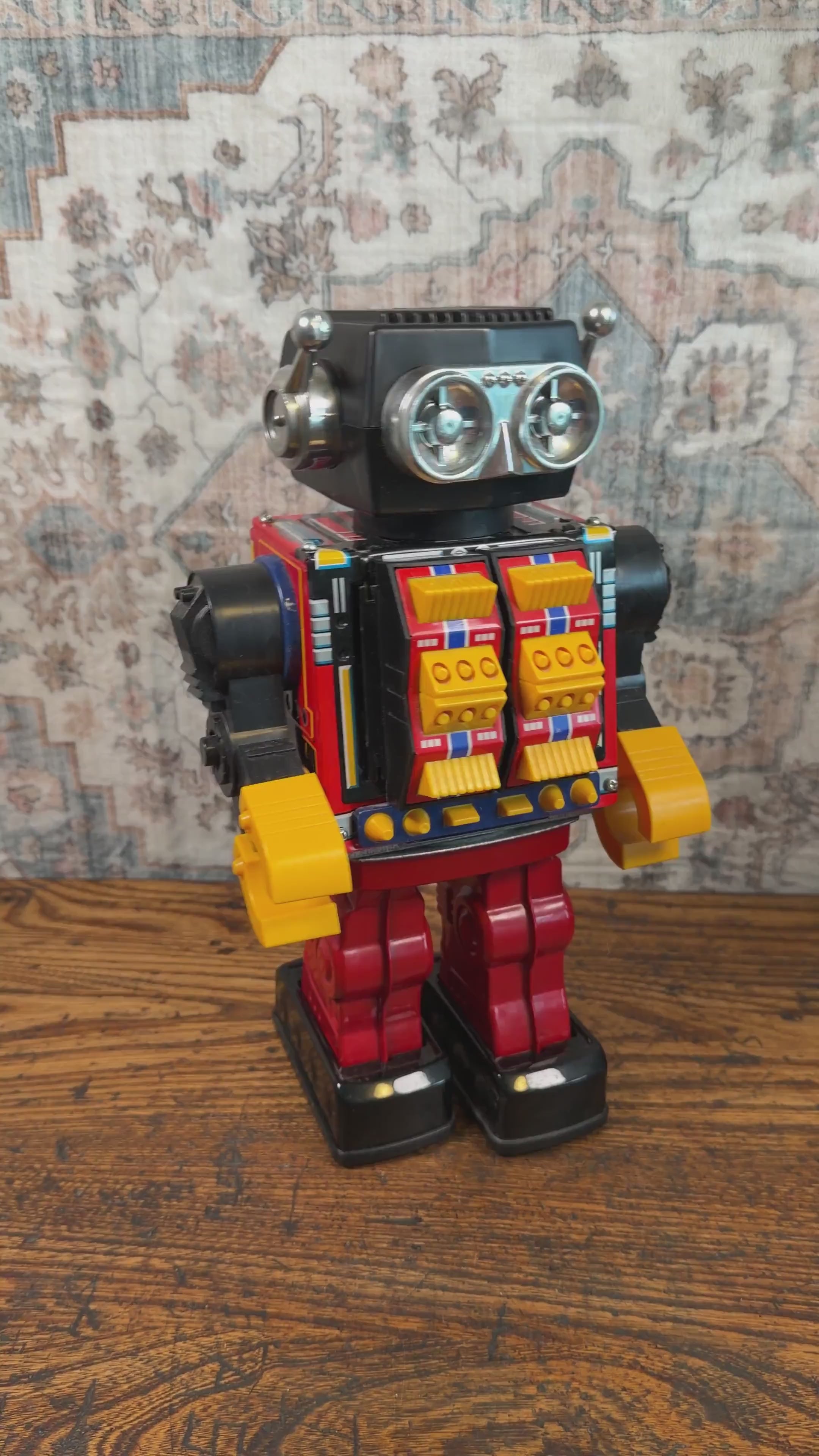 Vintage SH Jumbo Mars King Robot w/ Original Box | Made in Japan Working